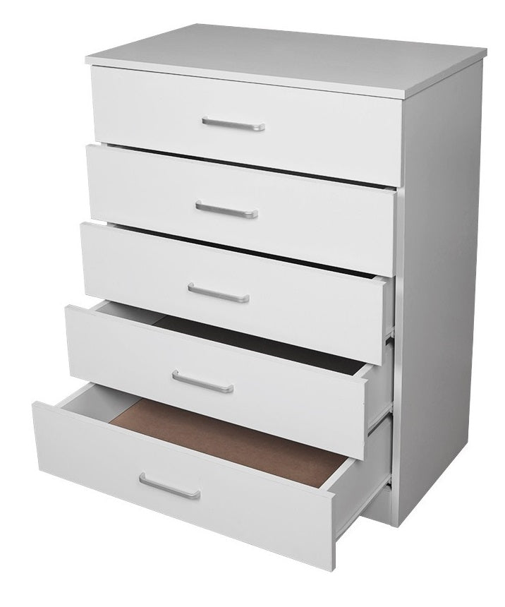 NNECN Classic Elegance: Five-Drawer Chest for Organized Living-0