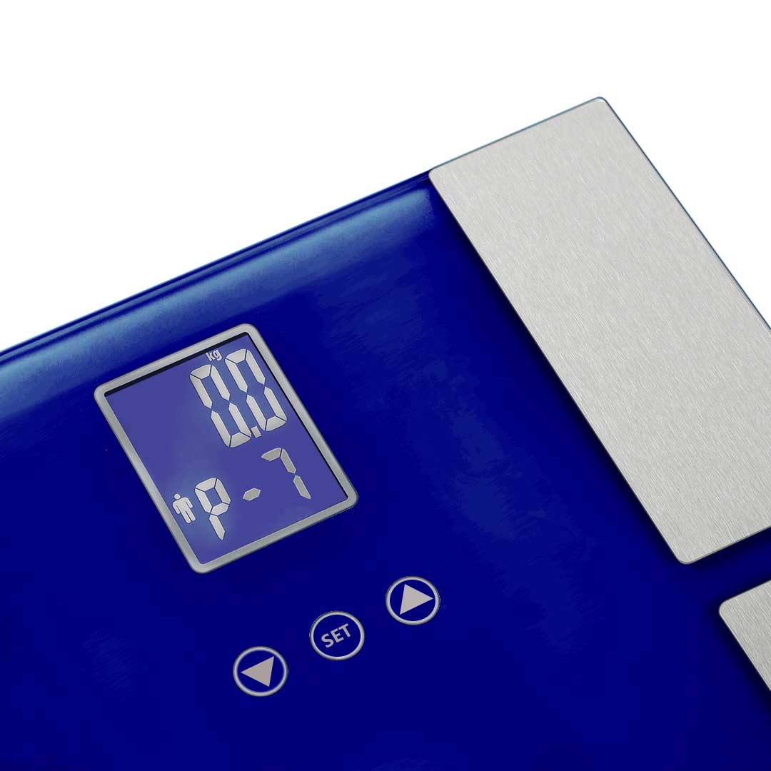 NNEAGS 2X Digital Electronic LCD Bathroom Body Fat Scale Weighing Scales Weight Monitor Blue-2