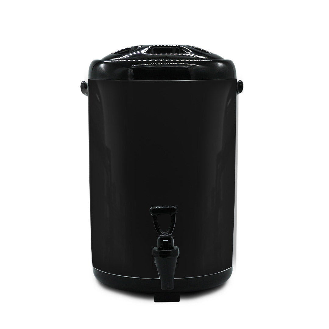NNEAGS 18L Stainless Steel Insulated Milk Tea Barrel Hot and Cold Beverage Dispenser Container with Faucet Black-2