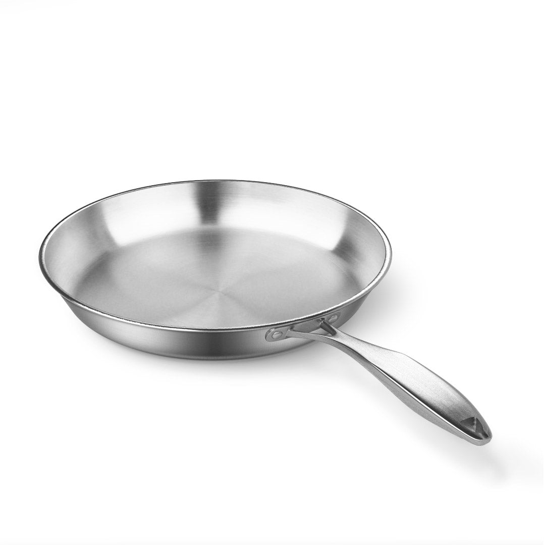 NNEAGS Stainless Steel Fry Pan 26cm 30cm Frying Pan Top Grade Induction Cooking-3