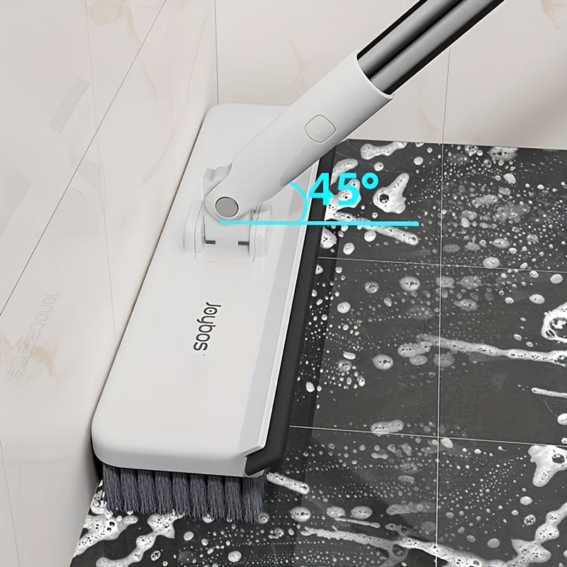 NNETM 2-in-1 Heavy-Duty Floor Scrub Brush with Long Handle-1