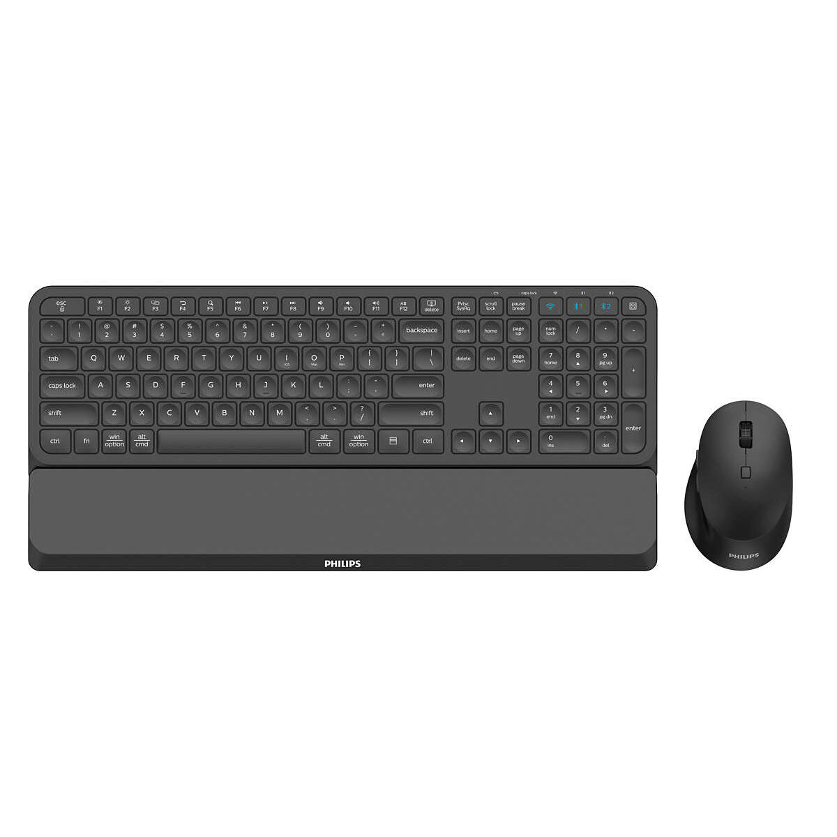 Keyboard and Mouse Philips SPT6607B/16 Black-1