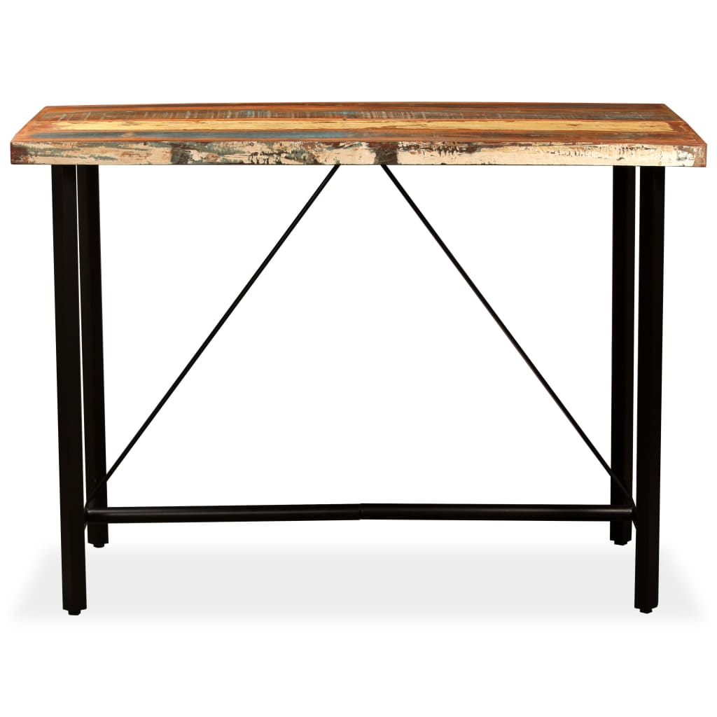 NNEVL Bar Table 150x70x107 cm Solid Reclaimed Wood-1
