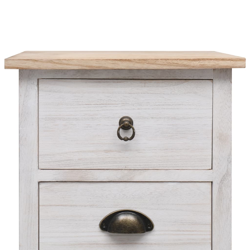 NNEVL Side Cabinet 35x25x57 cm Paulownia Wood-4