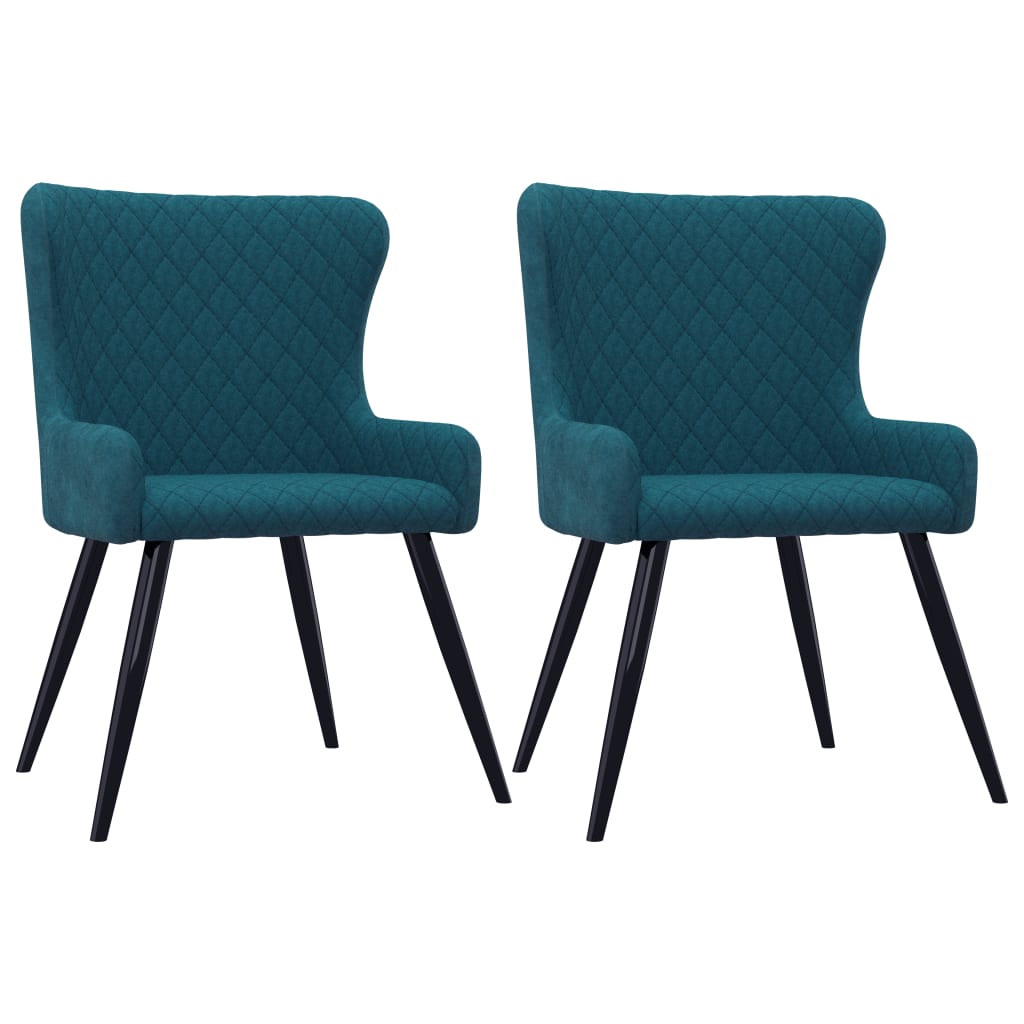 NNEVL Dining Chairs 2 pcs Blue Velvet-0