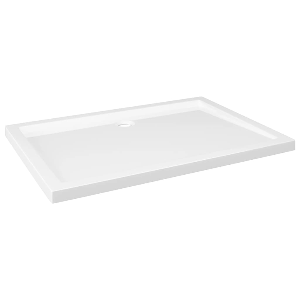 NNEVL Rectangular ABS Shower Base Tray White 80x110 cm-1