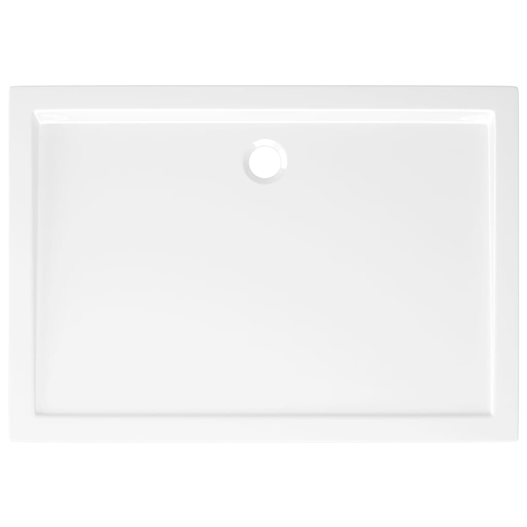 NNEVL Rectangular ABS Shower Base Tray White 80x110 cm-4