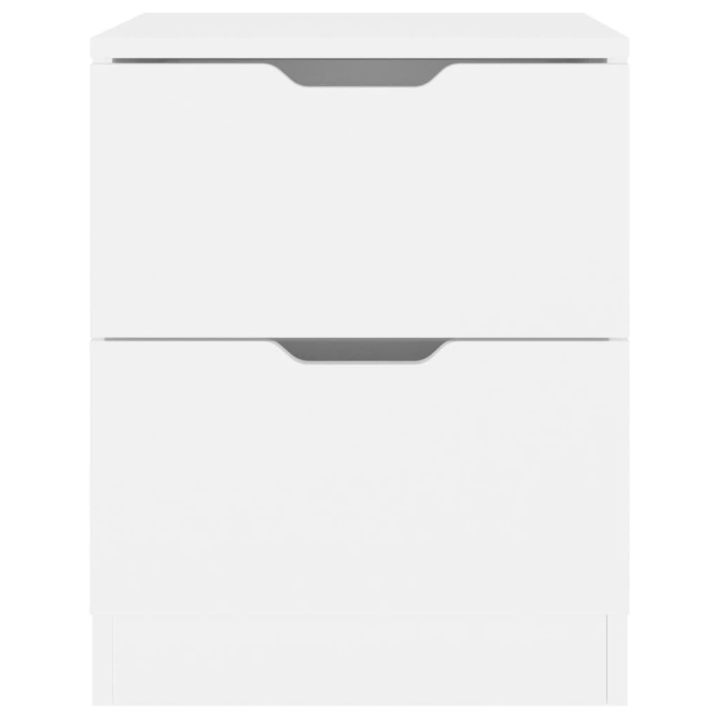 NNEVL Bedside Cabinets 2 pcs White 40x40x50 cm Chipboard-4