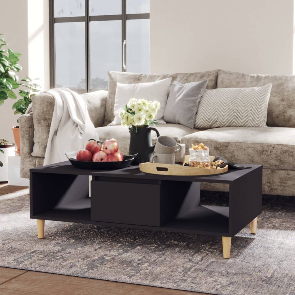 NNEVL Coffee Table Grey 103.5x60x35 cm Engineered Wood-0