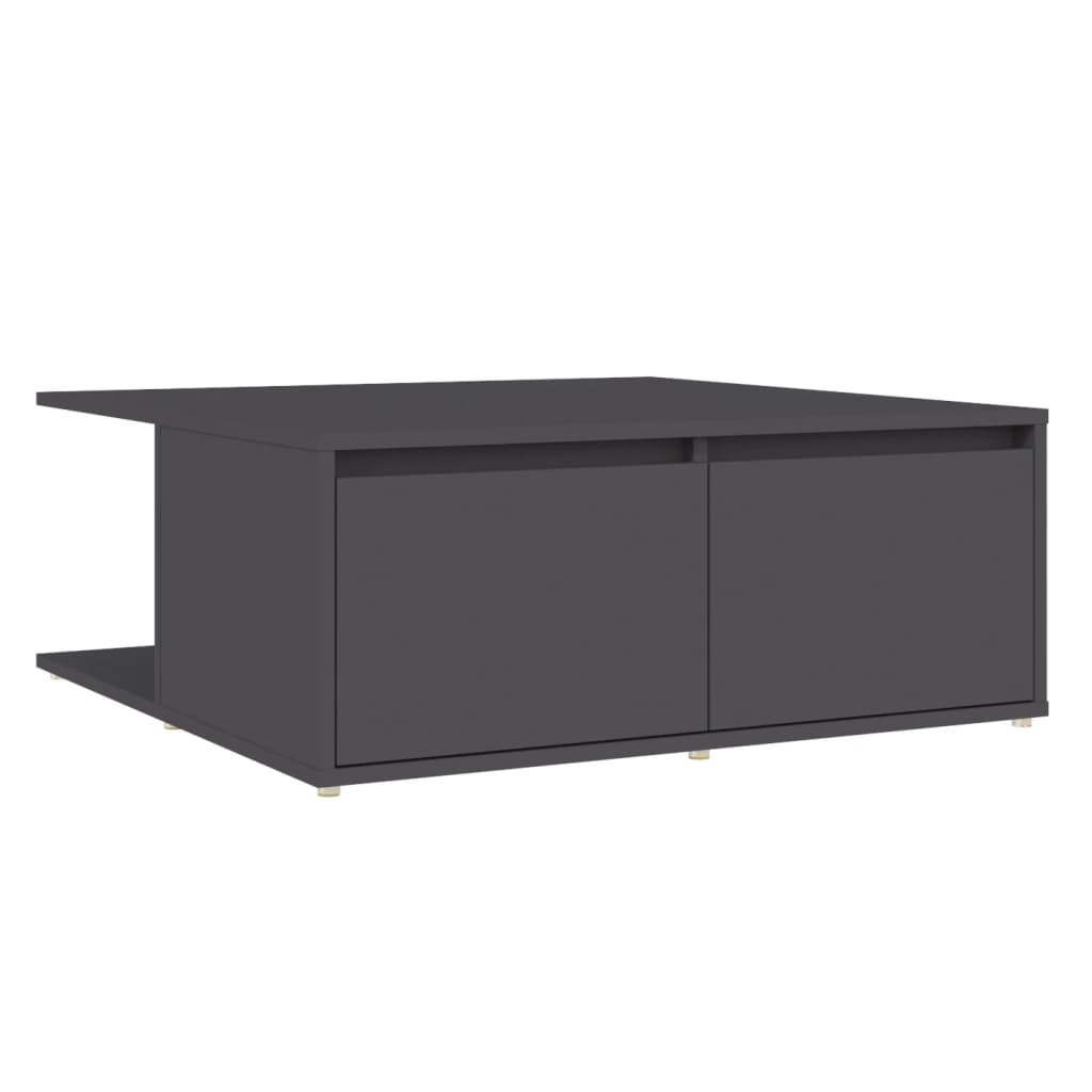 NNEVL Coffee Table Grey 80x80x31 cm Chipboard-1