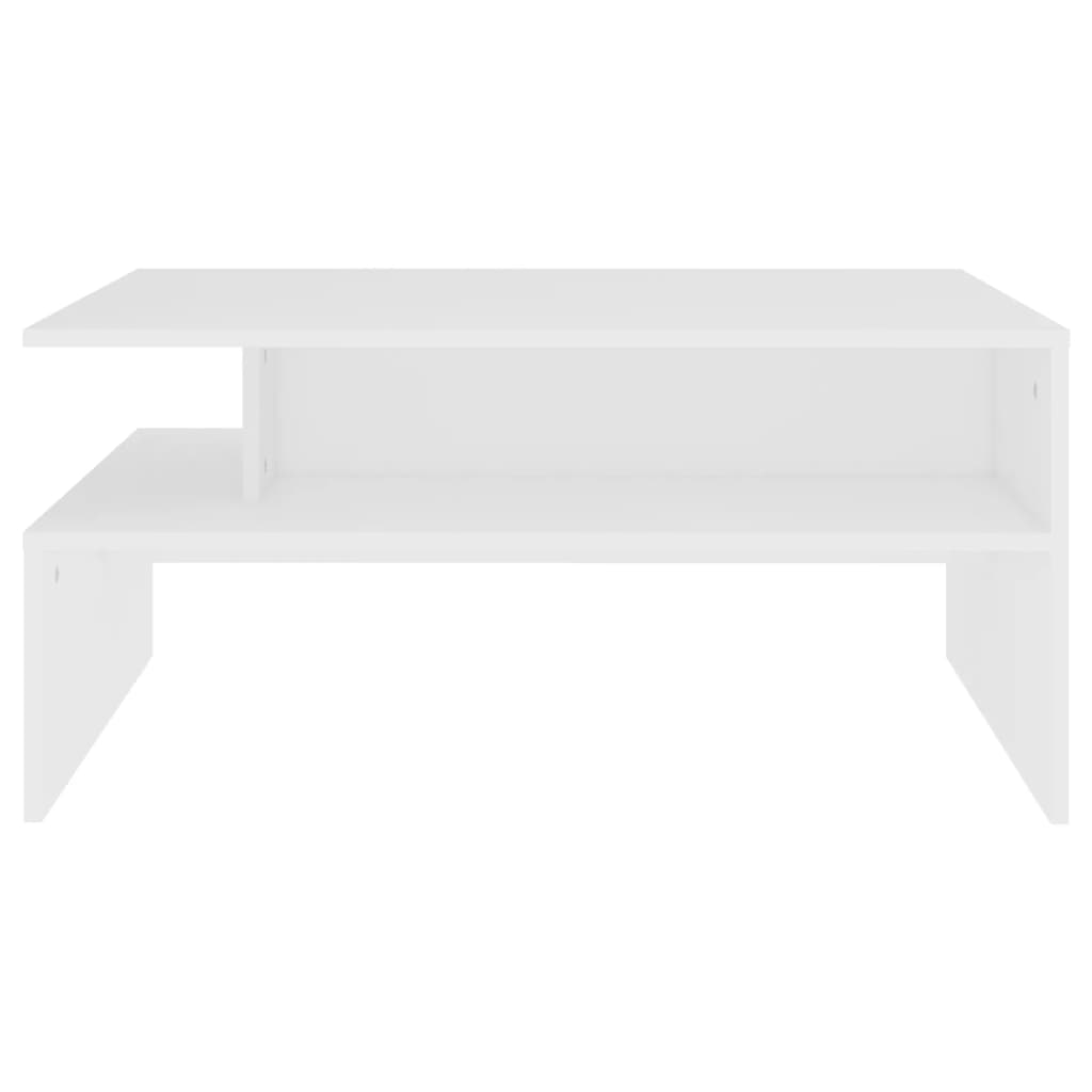 NNEVL Coffee Table White 90x60x42.5 cm Chipboard-3