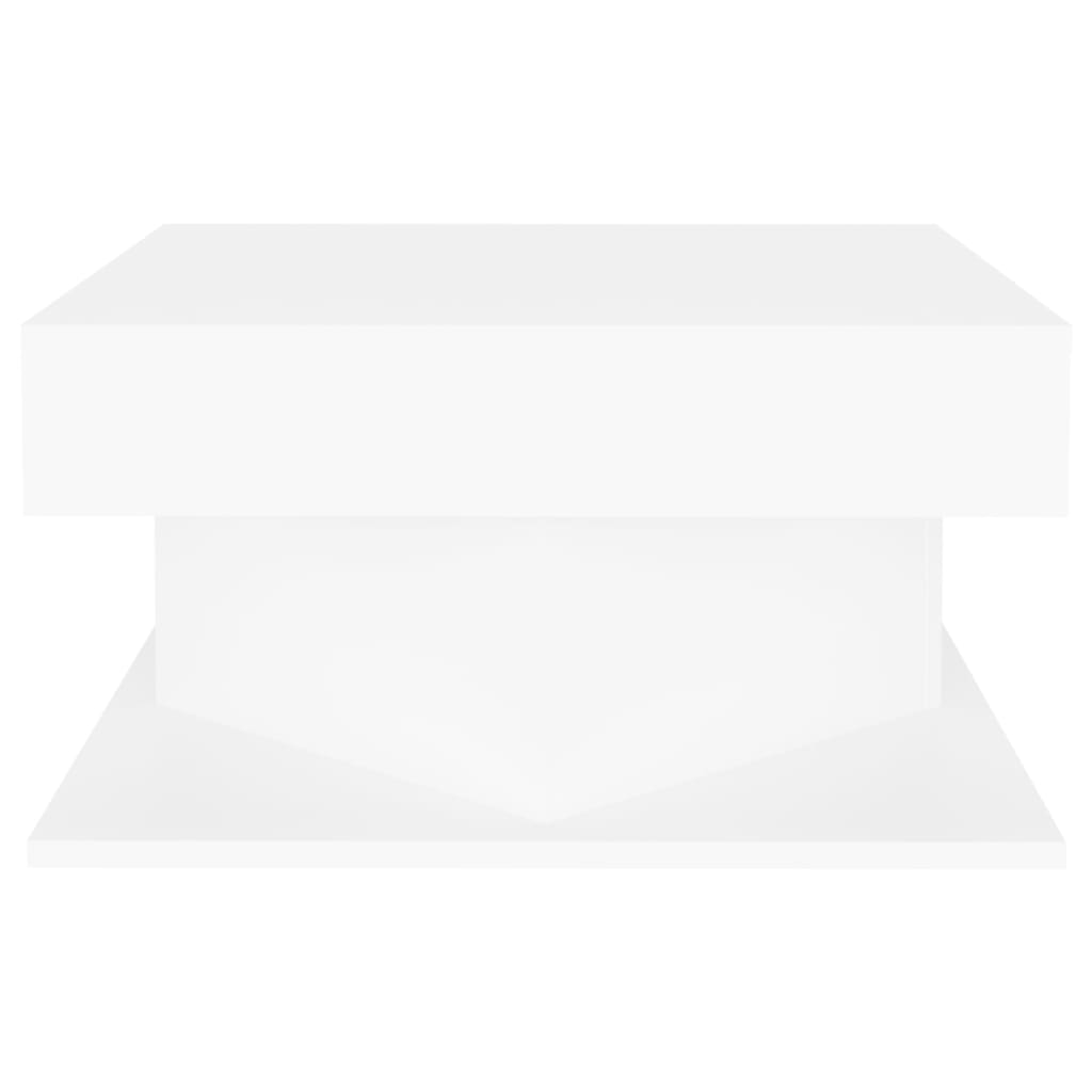 NNEVL Coffee Table White 57x57x30 cm Chipboard-3