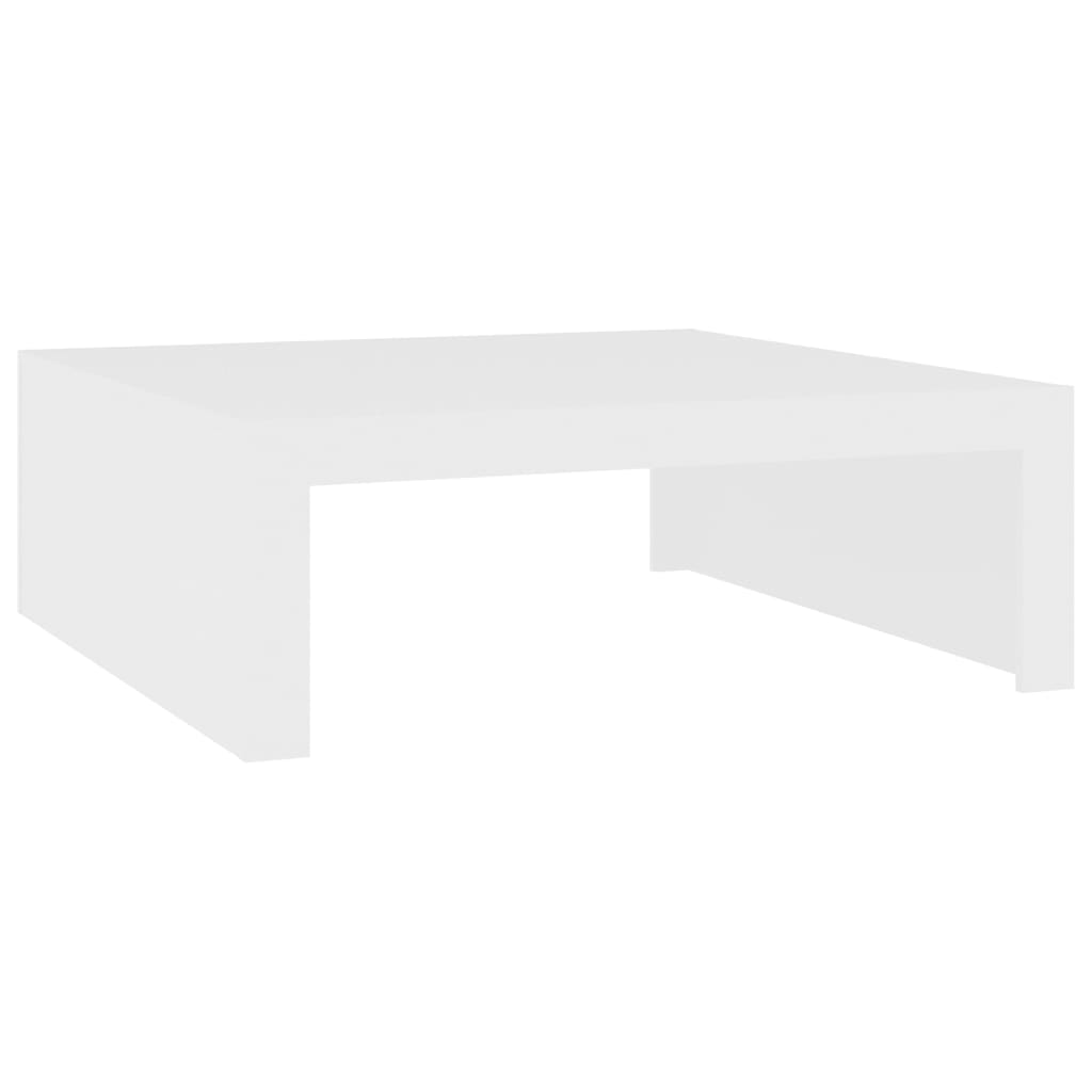 NNEVL Coffee Table White 100x100x35 cm Chipboard-1