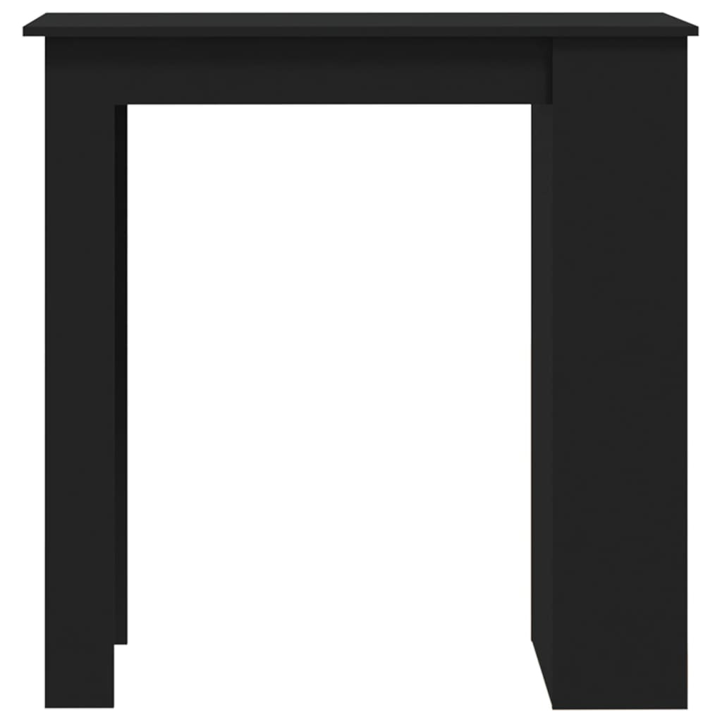 NNEVL Bar Table with Storage Rack Black 102x50x103.5 cm Chipboard-4