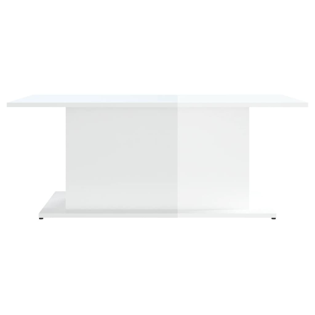 NNEVL Coffee Table High Gloss White 102x55.5x40 cm Chipboard-4