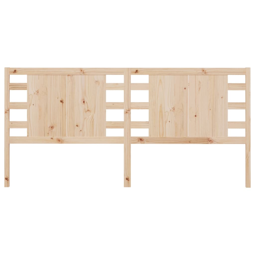 NNEVL Headboard 186x4x100 cm Solid Wood Pine-2