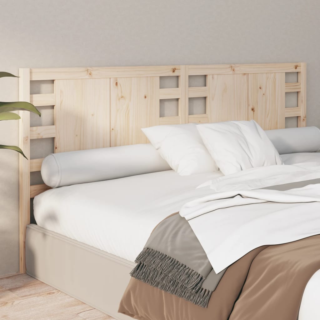NNEVL Headboard 186x4x100 cm Solid Wood Pine-3