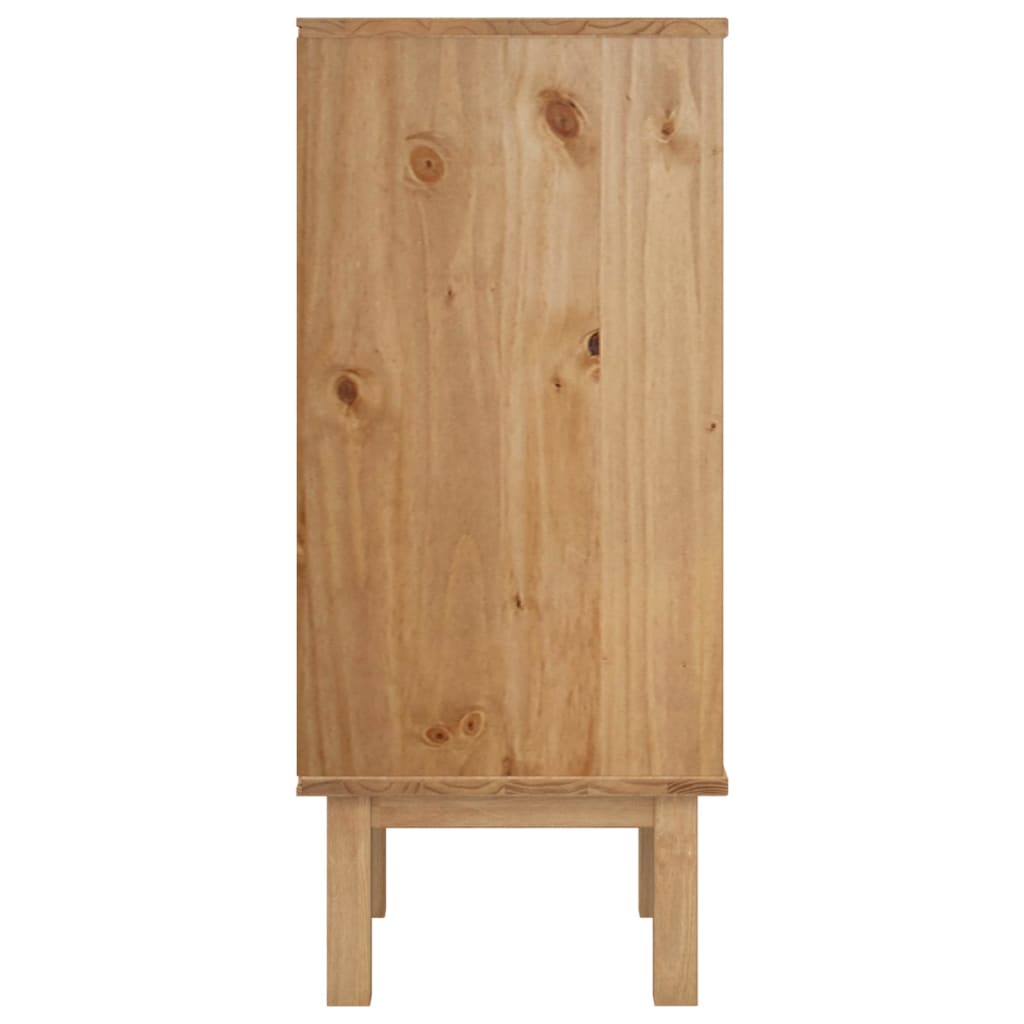 NNEVL Drawer Cabinet OTTA Brown&Grey 45x39x90cm Solid Wood Pine-4