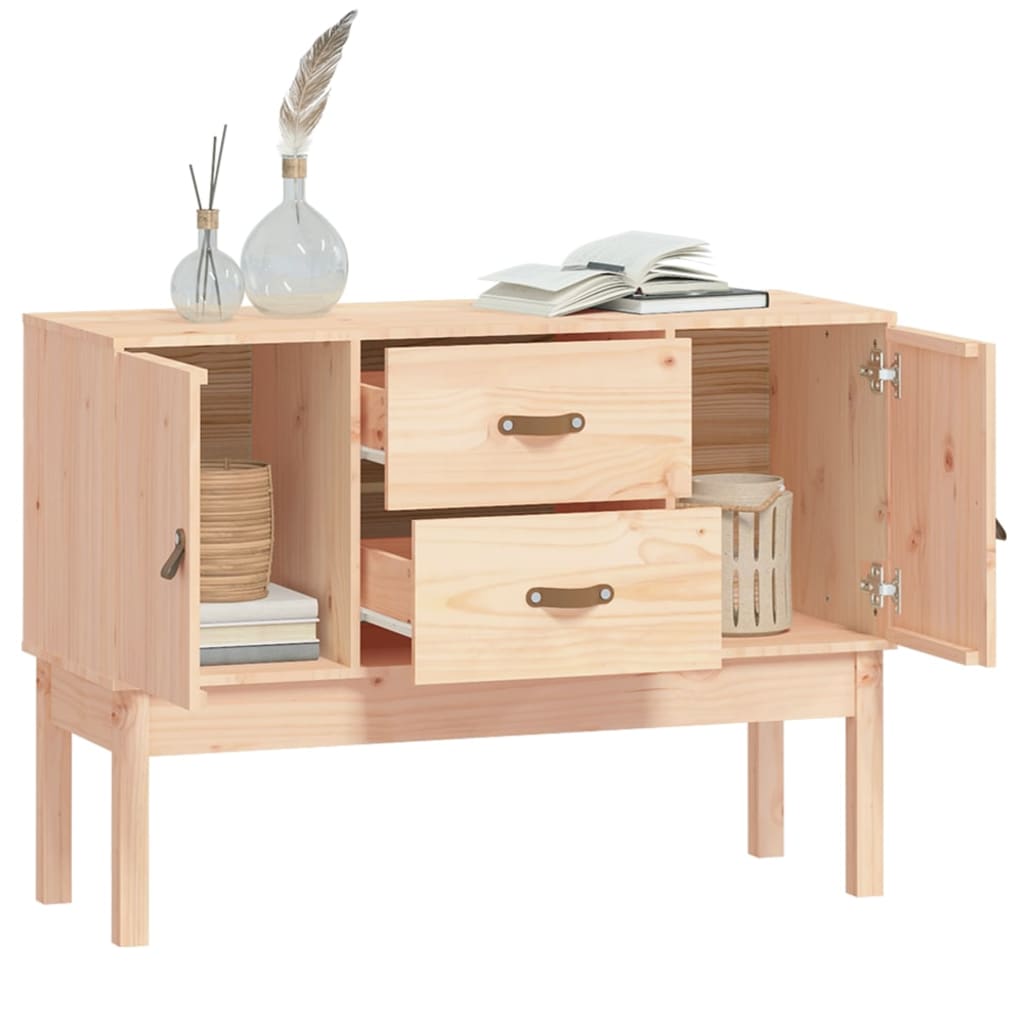 NNEVL Sideboard 110x40x78 cm Solid Wood Pine-3