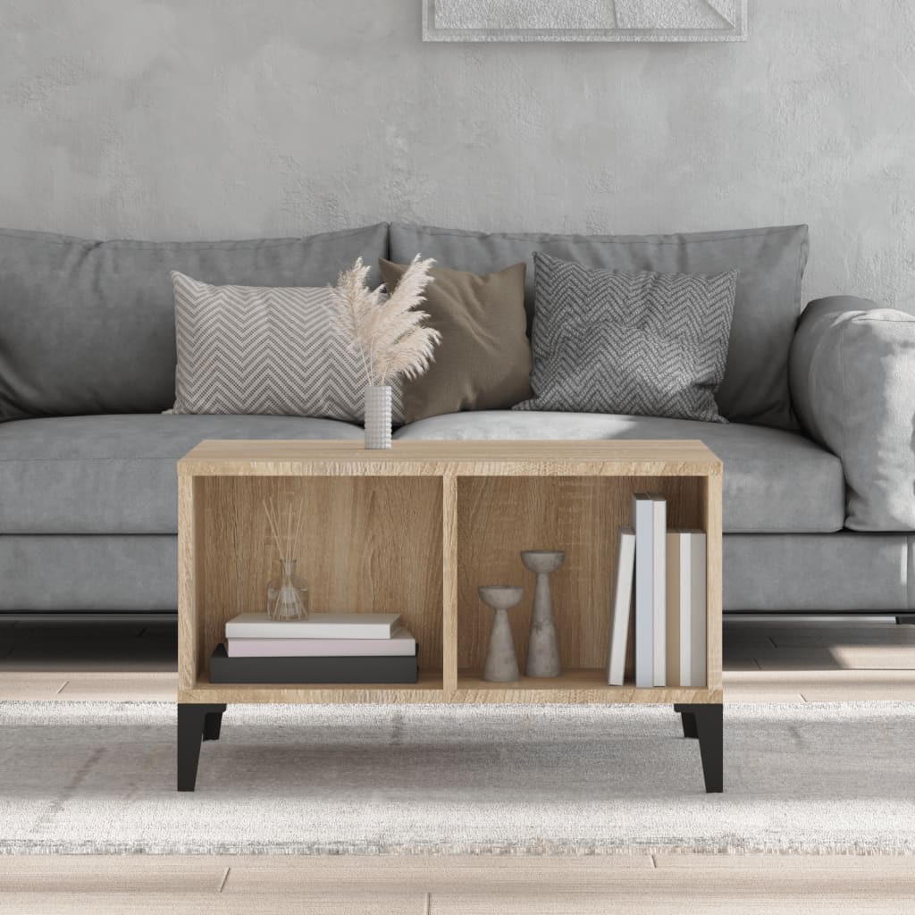 NNEVL Coffee Table Sonoma Oak 60x50x36.5 cm Engineered Wood-2