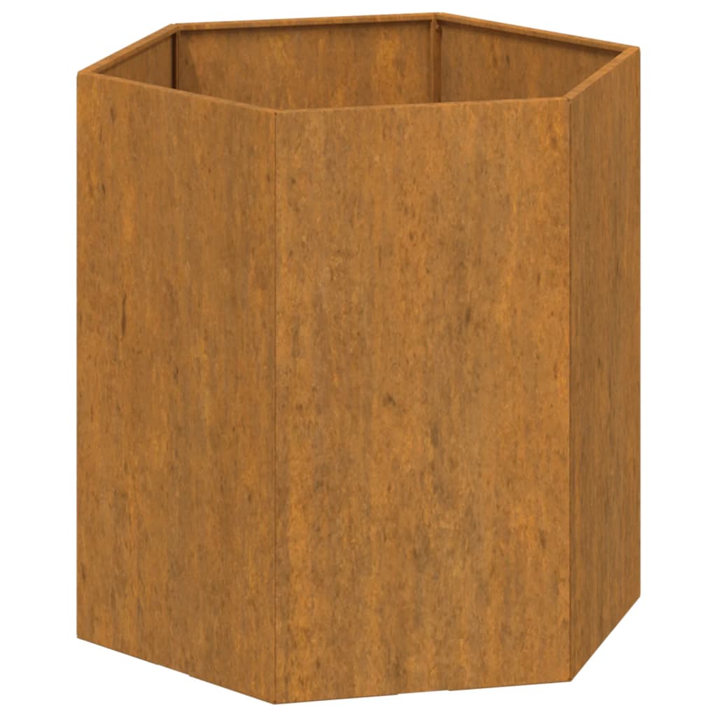NNEVL Planter Rusty 40x40x45 cm Corten Steel-1