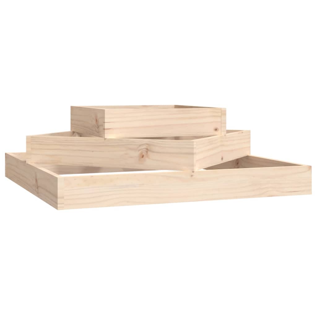 NNEVL Planter 83x83x27 cm Solid Wood Pine-1