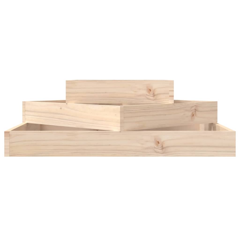 NNEVL Planter 83x83x27 cm Solid Wood Pine-3