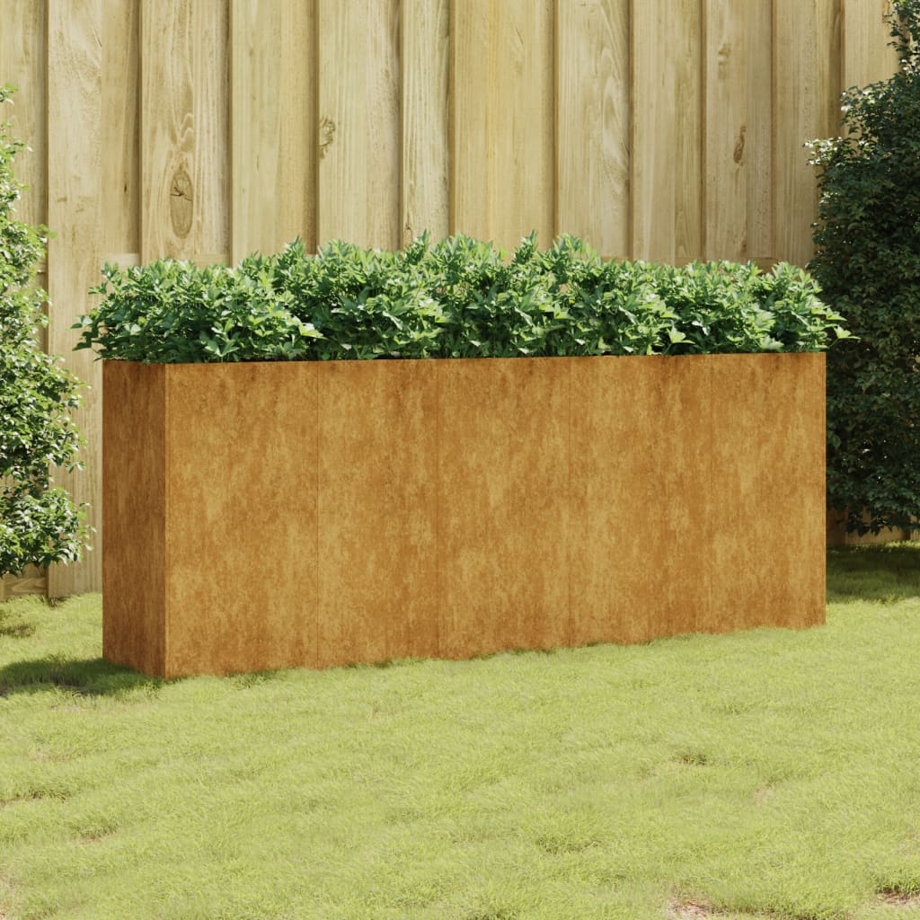NNEVL Garden Raised Bed 200x40x80 cm Corten Steel-0