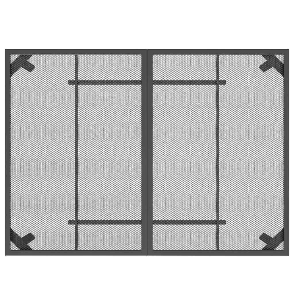 NNEVL Garden Table Anthracite 110x80x72 cm Steel Mesh-4