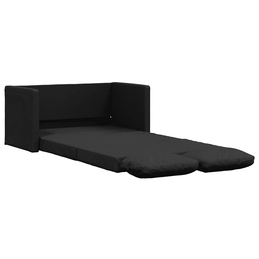 NNEVL Floor Sofa Bed 2-in-1 Black 112x174x55 cm Fabric-1