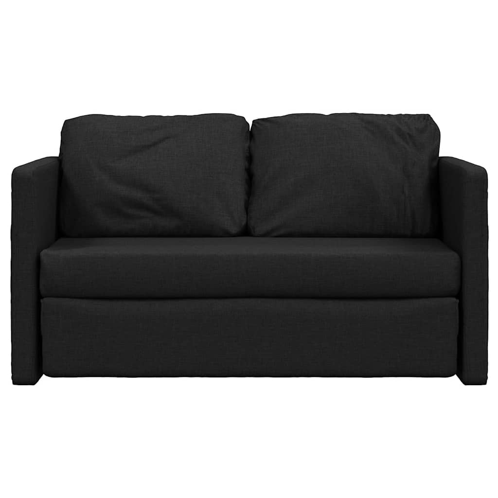 NNEVL Floor Sofa Bed 2-in-1 Black 112x174x55 cm Fabric-4