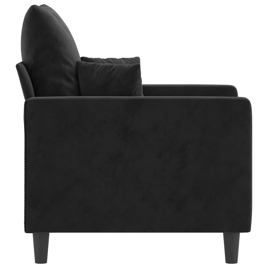 NNEVL Sofa Chair Black 60 cm Velvet-3