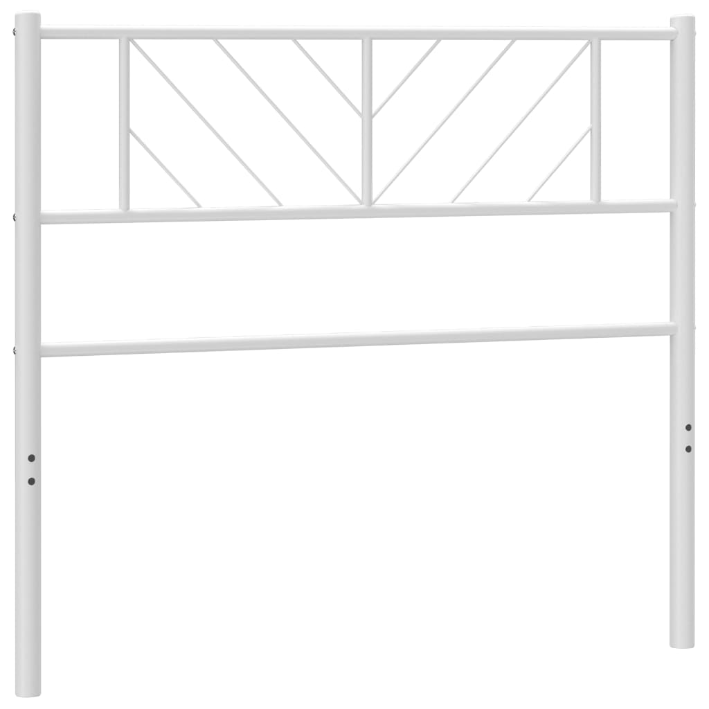 NNEVL Metal Headboard White 112x90 cm-1