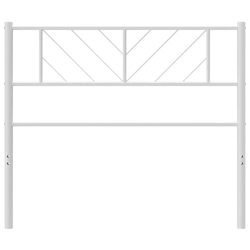 NNEVL Metal Headboard White 112x90 cm-2