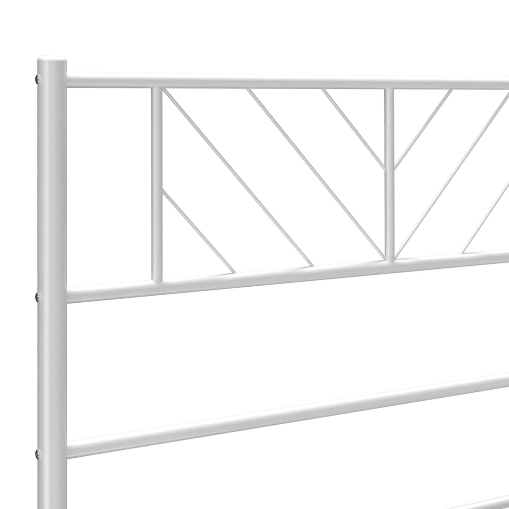 NNEVL Metal Headboard White 112x90 cm-4