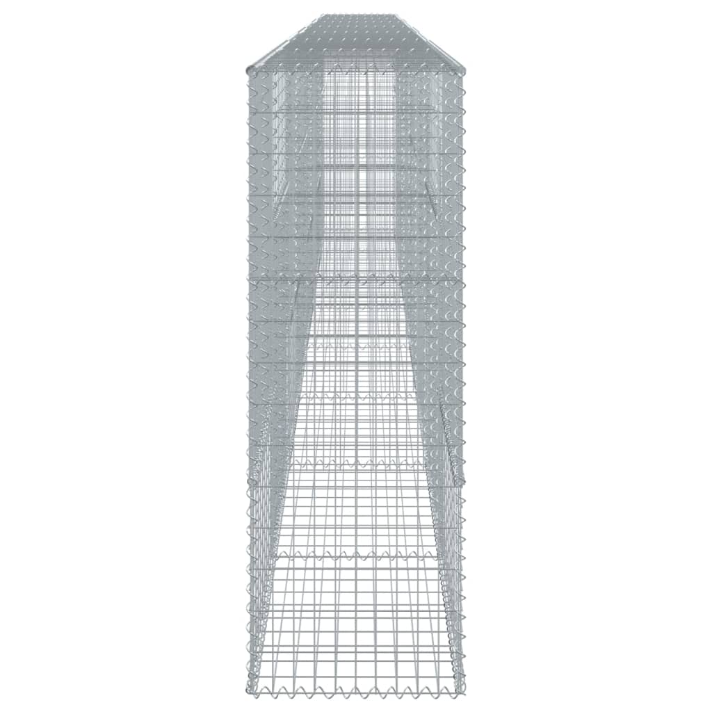 NNEVL Gabion Basket with Cover 800x50x150 cm Galvanised Iron-3