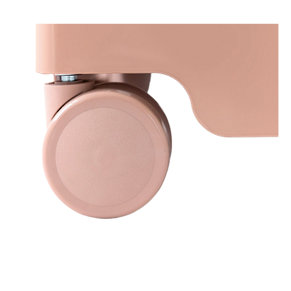 NNEDSZ Bedside Table Side Tables Nightstand Organizer Replica Boby Trolley 5Tier Pink-3