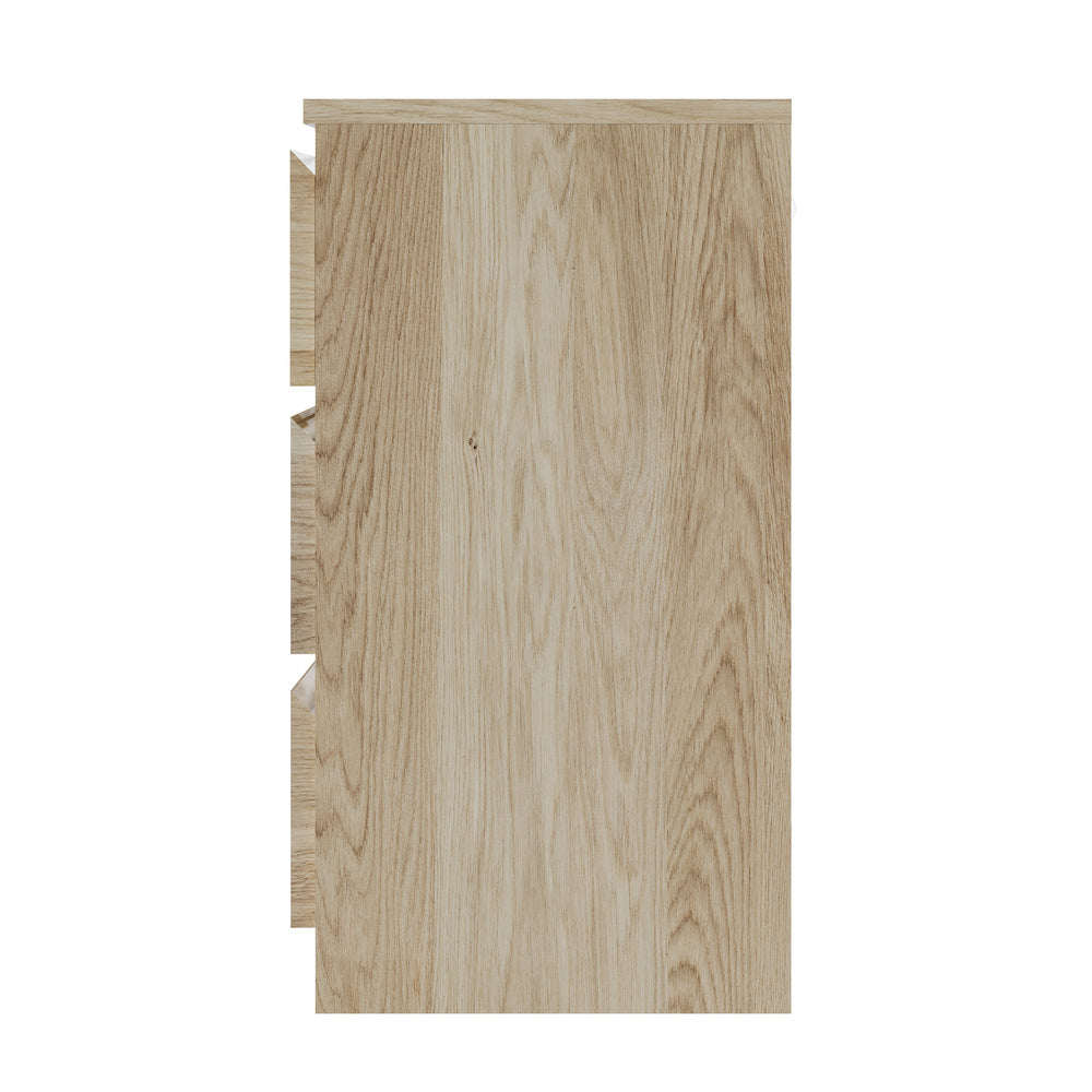 NNEED 3 Chest of Drawers Lowboy Dresser Table Natural-1