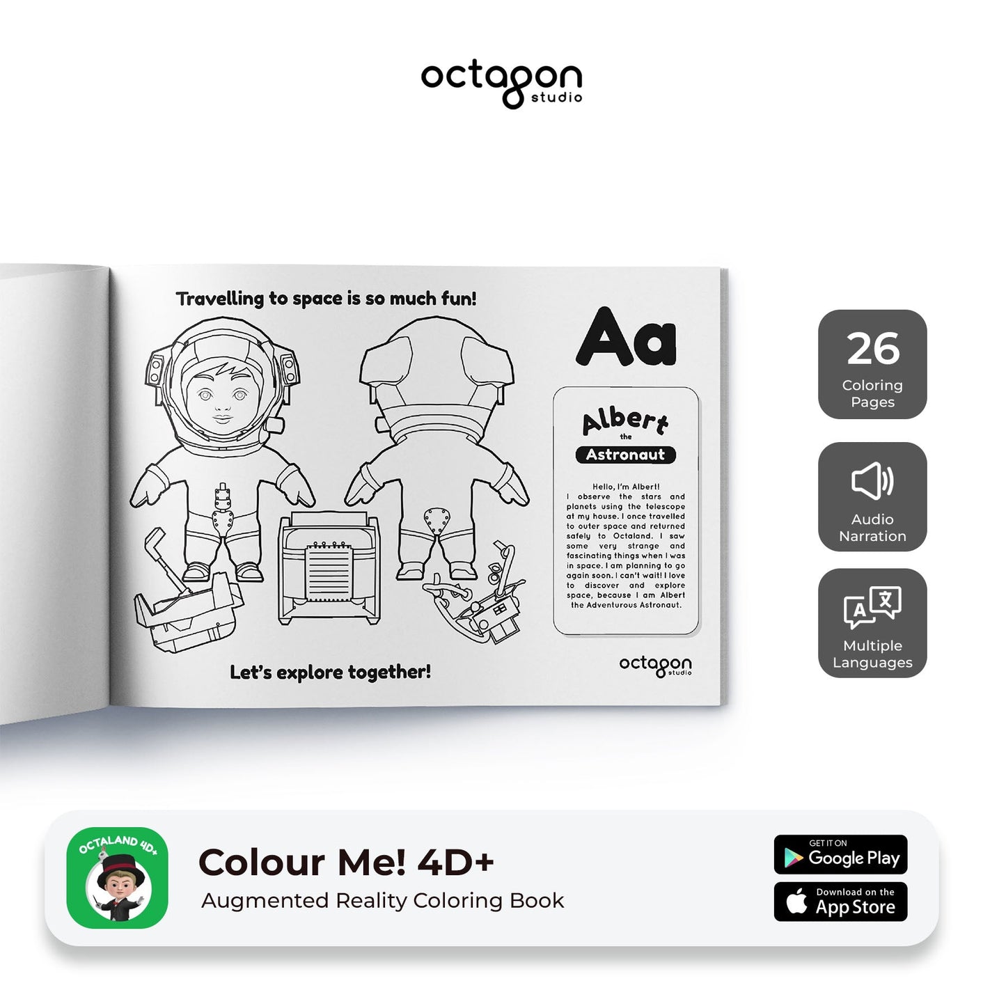 Octaland ColourMe! Augmented Reality Coloring Book-1
