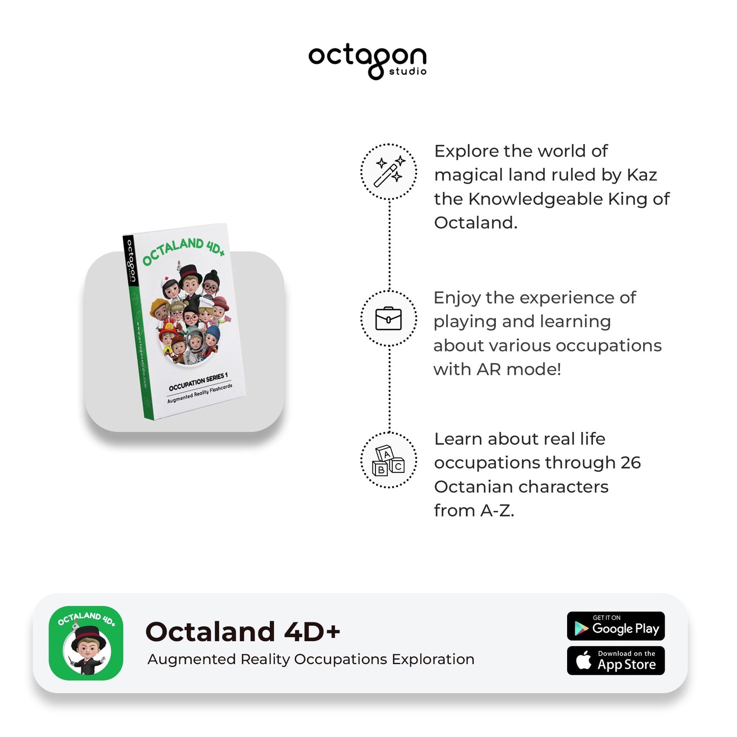 Octaland 4D+ Augmented Reality Cards-4