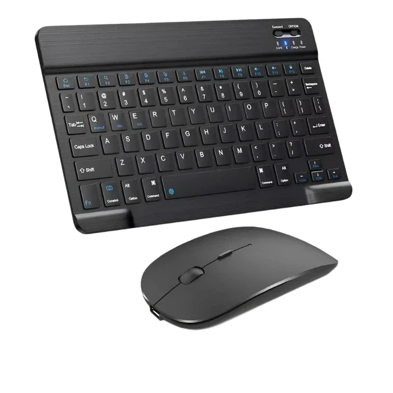 NNEOBA Bluetooth Wireless Keyboard & Mouse Combo for iPad Mac PC-0