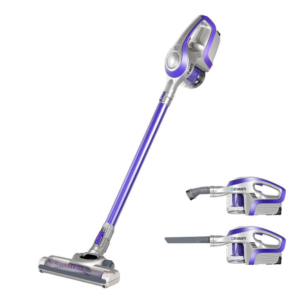 NNEDSZ Stick Vacuum Cleaner - Purple & Grey-0