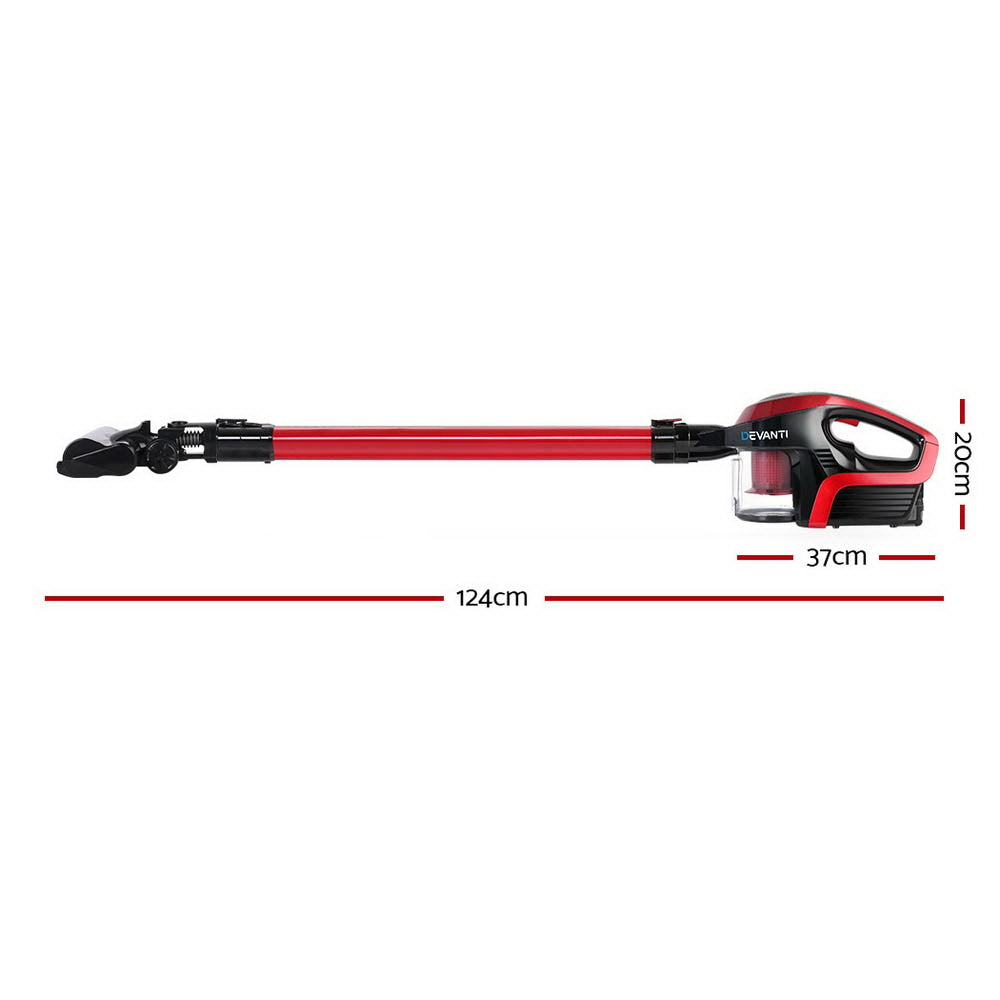 NNEDSZ 150W Handstick Vacuum Cleaner - Red and Black-1