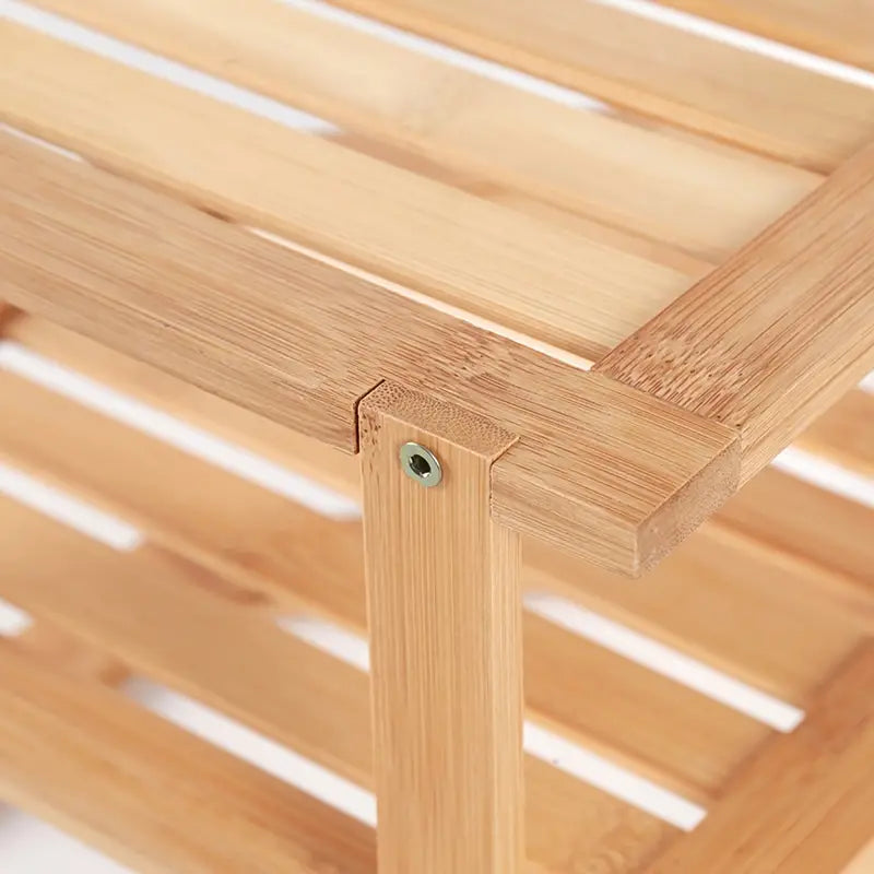 Bamboo Multi-Layer Corner Shelf - Stylish and Space-Saving Kitchen Storage-3