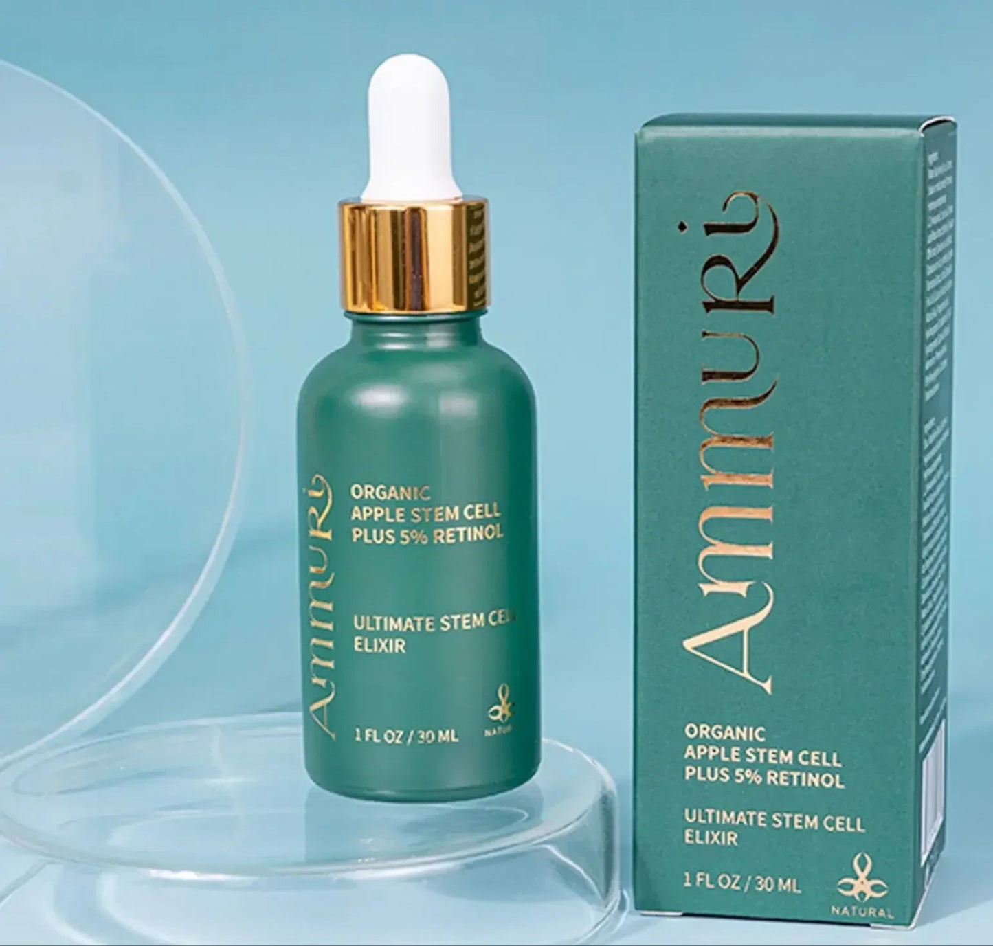 Ammuri Retinol 5% Serum with Apple Stem Cell β High Strength Anti-Aging, Acne & Dark Spot Treatment (30ml)-4
