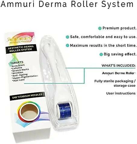 Ammuri Skincare Titanium Derma Roller 0.5mm System-2