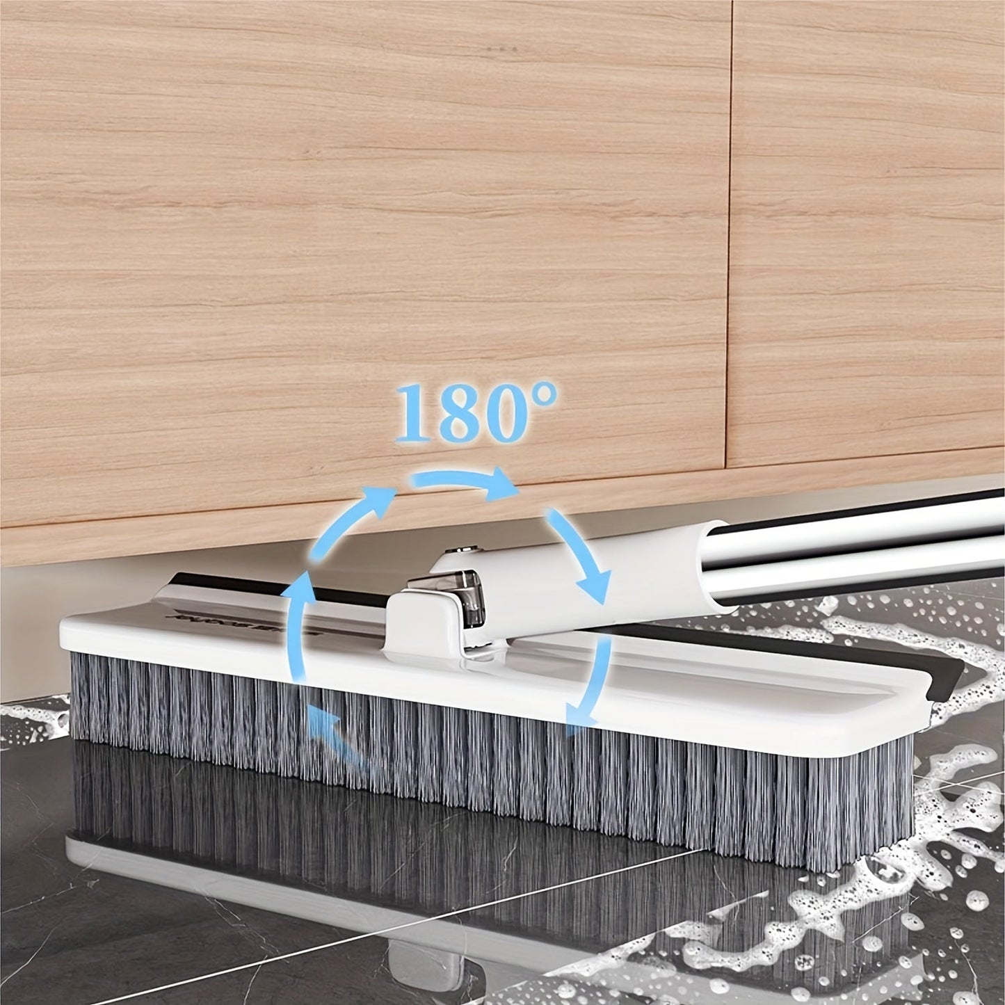 NNETM 2-in-1 Heavy-Duty Floor Scrub Brush with Long Handle-4