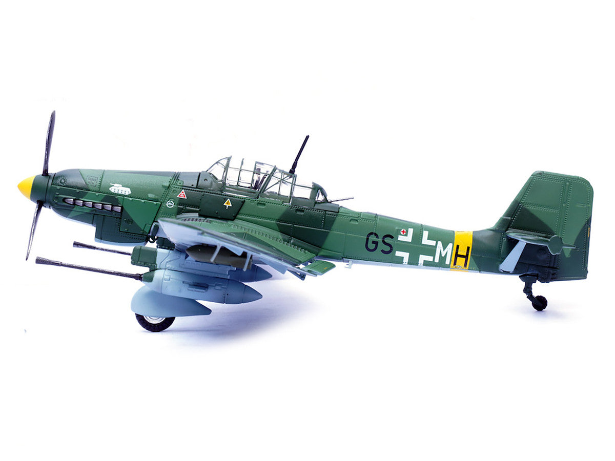 Junkers Ju 87G1 Stuka Bomber Aircraft "10.(Pz)/SG 2 Immelmann GS+MH Dubno Ukraine" (1944) German Luftwaffe "Wing" Series 1/72 Diecast Model by Panzerkampf
