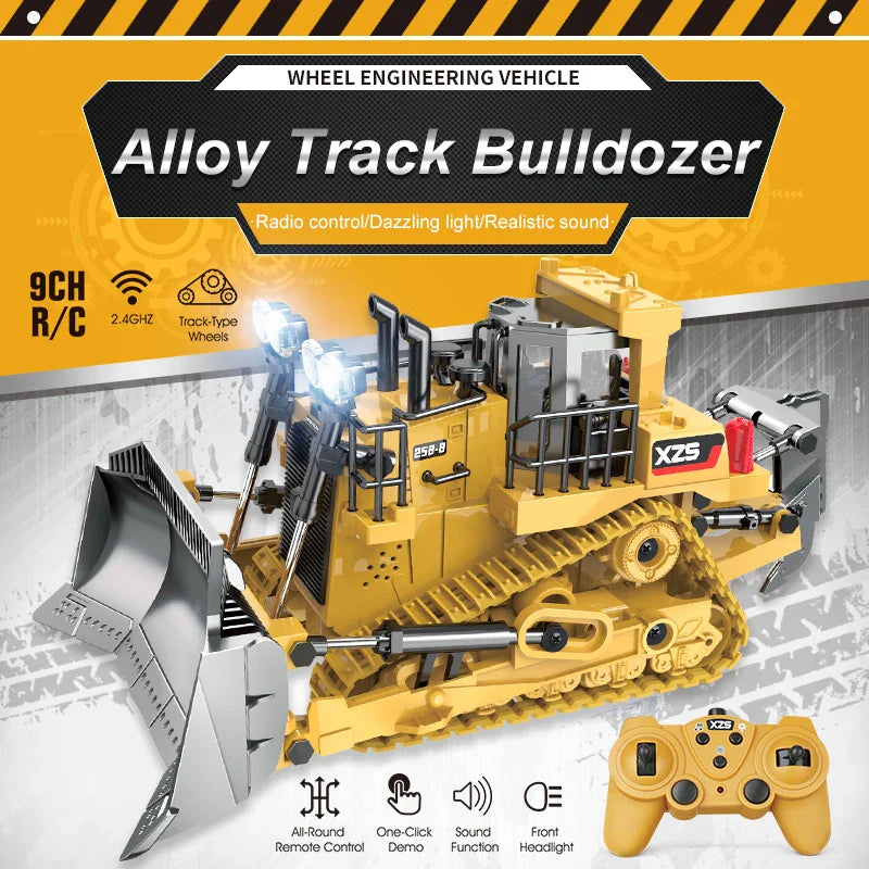 NNEOBA RC Buldozer Toy Truck for Kids-1