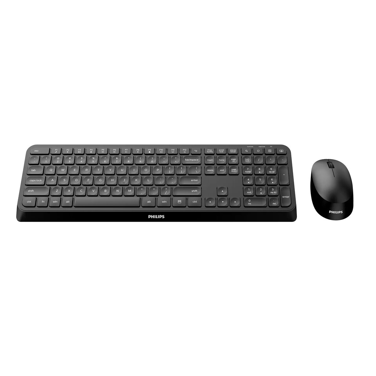Keyboard and Mouse Philips SPT6307B/16 Black QWERTY-1